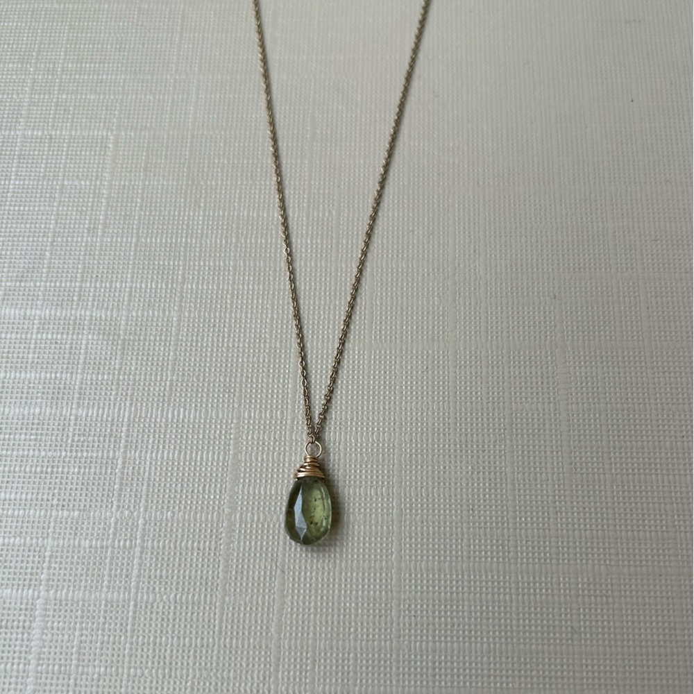 Delicate Peridot Necklace